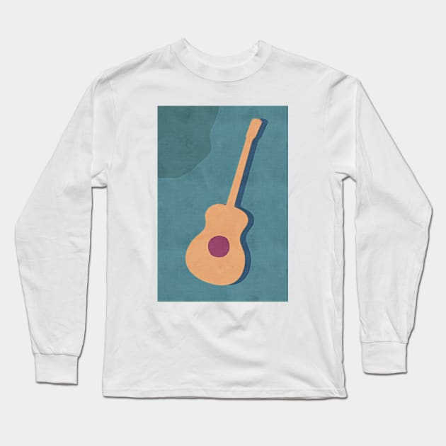 Guitar painting Long Sleeve T-Shirt by OZOROZO